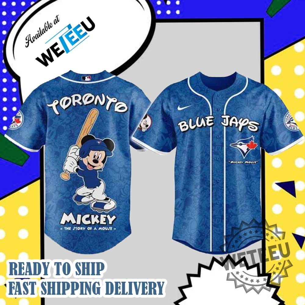 "Top 5 Must-Have Baseball Jerseys: Dodgers and Braves Special Editions" 18 Mickey Mouse Toronto Blue Jays Personalized Baseball Jersey