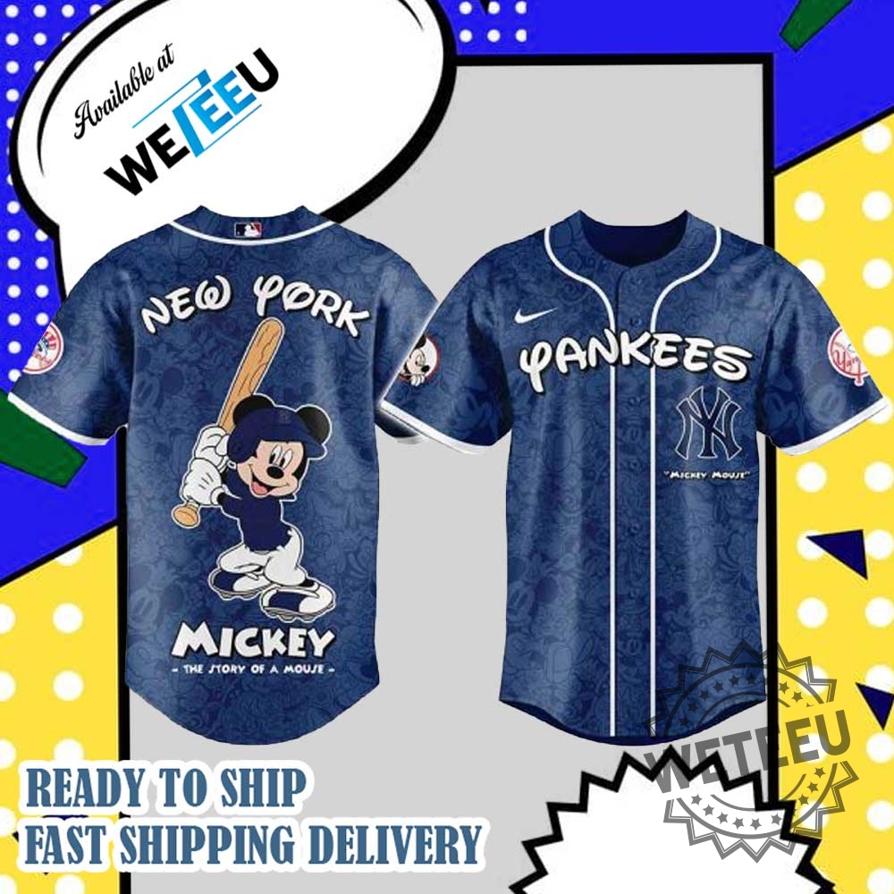 "Top 5 Must-Have Baseball Jerseys: Dodgers and Braves Special Editions" 19 Mickey Mouse New York Yankees Personalized Baseball Jersey