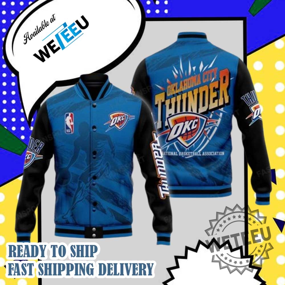 "Top Trending Fan Gear: Official Jackets for Music and Sports Fans" 4 Oklahoma City Thunder Nba Baseball Jacket Official Nba Team Apparel