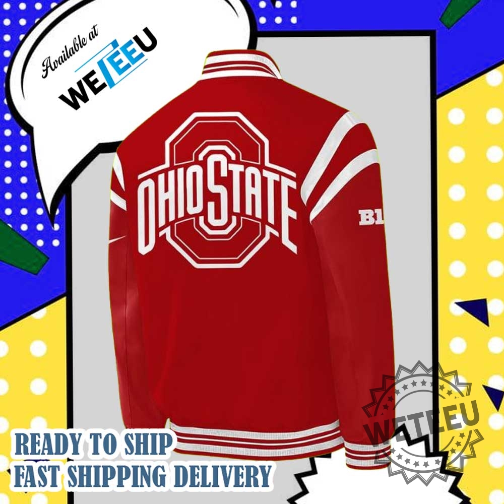 Jesus Won Ohio State Football Red Bomber Jacket Christian Sports Fan Gear 5 Jesus Won Ohio State Football Red Bomber Jacket – Christian Sports Fan Gear