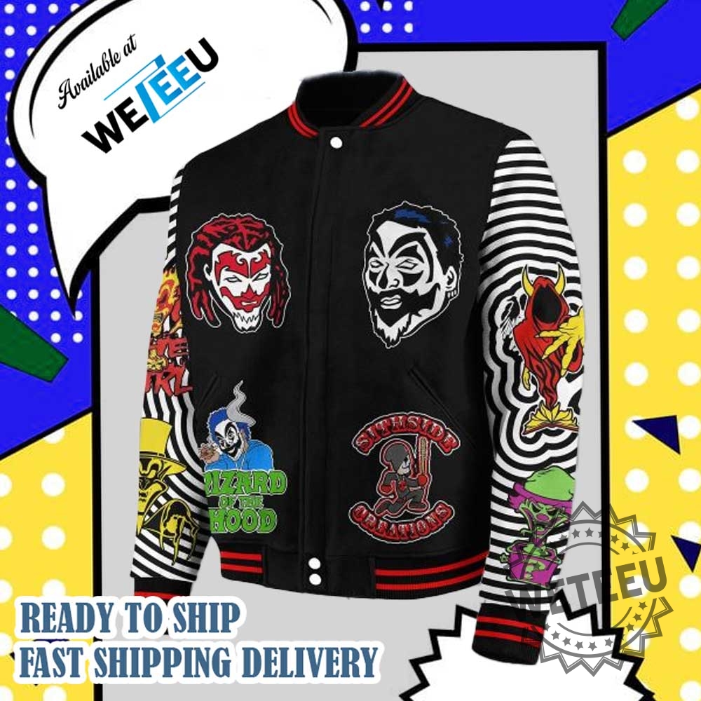 Insane Clown Posse Juggalo For Life Baseball Jacket Hiphop Fan Apparel 5 Insane Clown Posse Juggalo For Life Baseball Jacket – Hip-Hop Fan Apparel