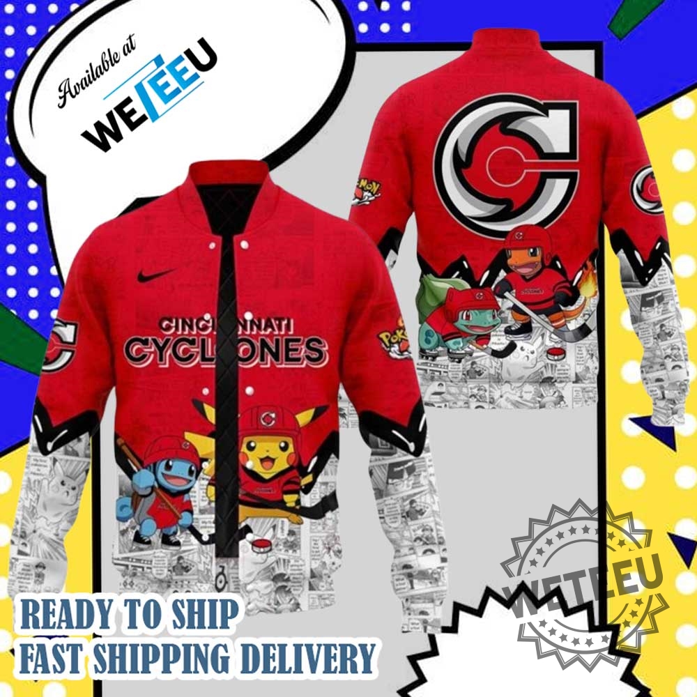 "Top Trending Fan Gear: Official Jackets for Music and Sports Fans" 12 2025 Cincinnati Cyclones X Pokémon New Baseball Jacket Limited Edition Sports Apparel