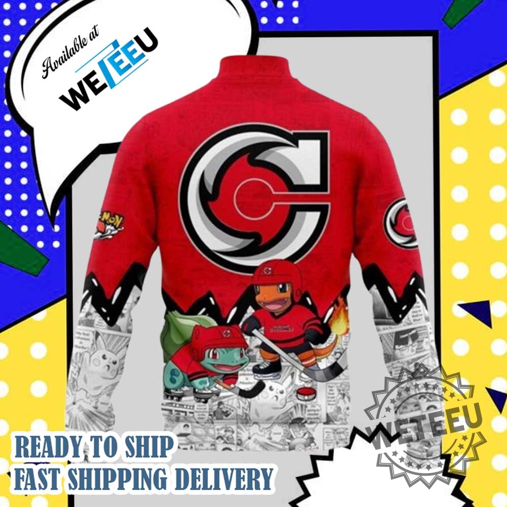 2025 Cincinnati Cyclones X Pokémon New Baseball Jacket Limited Edition Sports Apparel 4 2025 Cincinnati Cyclones x Pokémon New Baseball Jacket – Limited Edition Sports Apparel