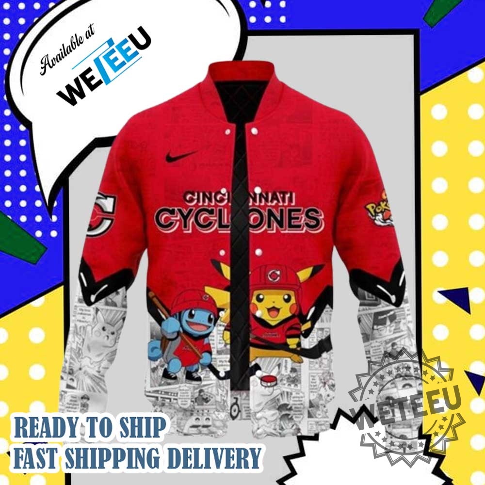 2025 Cincinnati Cyclones X Pokémon New Baseball Jacket Limited Edition Sports Apparel 5 2025 Cincinnati Cyclones x Pokémon New Baseball Jacket – Limited Edition Sports Apparel