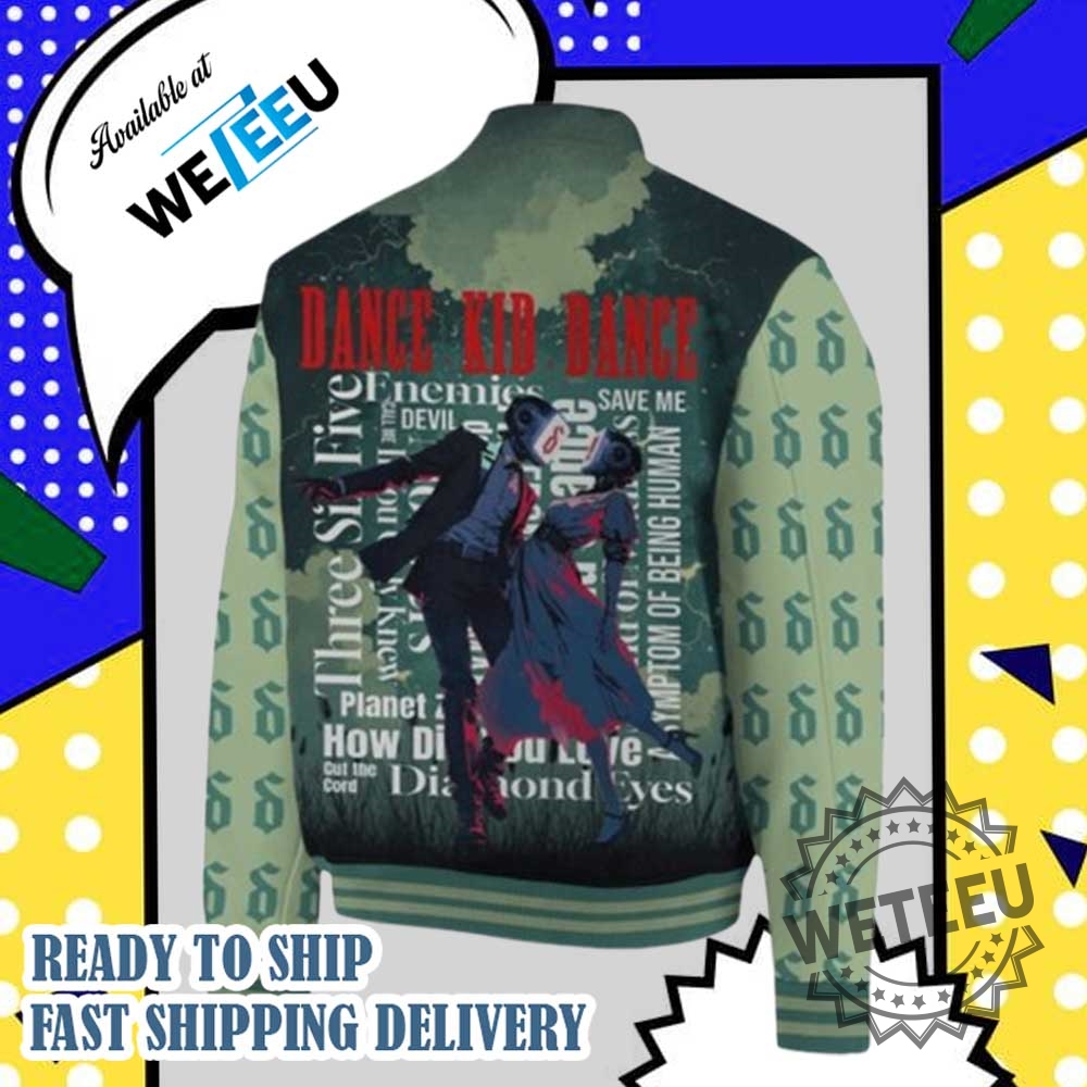 Shinedown Dance Kid Dance Baseball Jacket Rock Music Fan Apparel 5 Shinedown Dance Kid Dance Baseball Jacket – Rock Music Fan Apparel