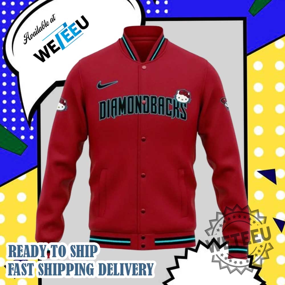 Arizona Diamondbacks Sweet Style Kitty Charm Baseball Jacket Mlb Fan Gear 4 Arizona Diamondbacks Sweet Style Kitty Charm Baseball Jacket – MLB Fan Gear
