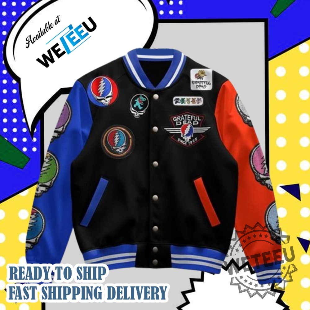 Grateful Dead I Need A Whole Lot Of Jesus And A Bit Of Rock Baseball Jacket Music Fan Gear 4 Grateful Dead I Need A Whole Lot of Jesus and a Bit of Rock Baseball Jacket – Music Fan Gear