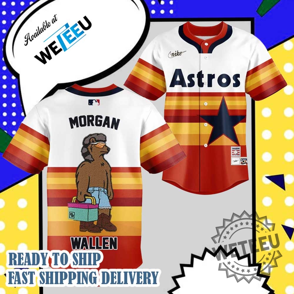 Houston Astros Morgan Wallen Tour 2025 Mossy Oak Special Jersey