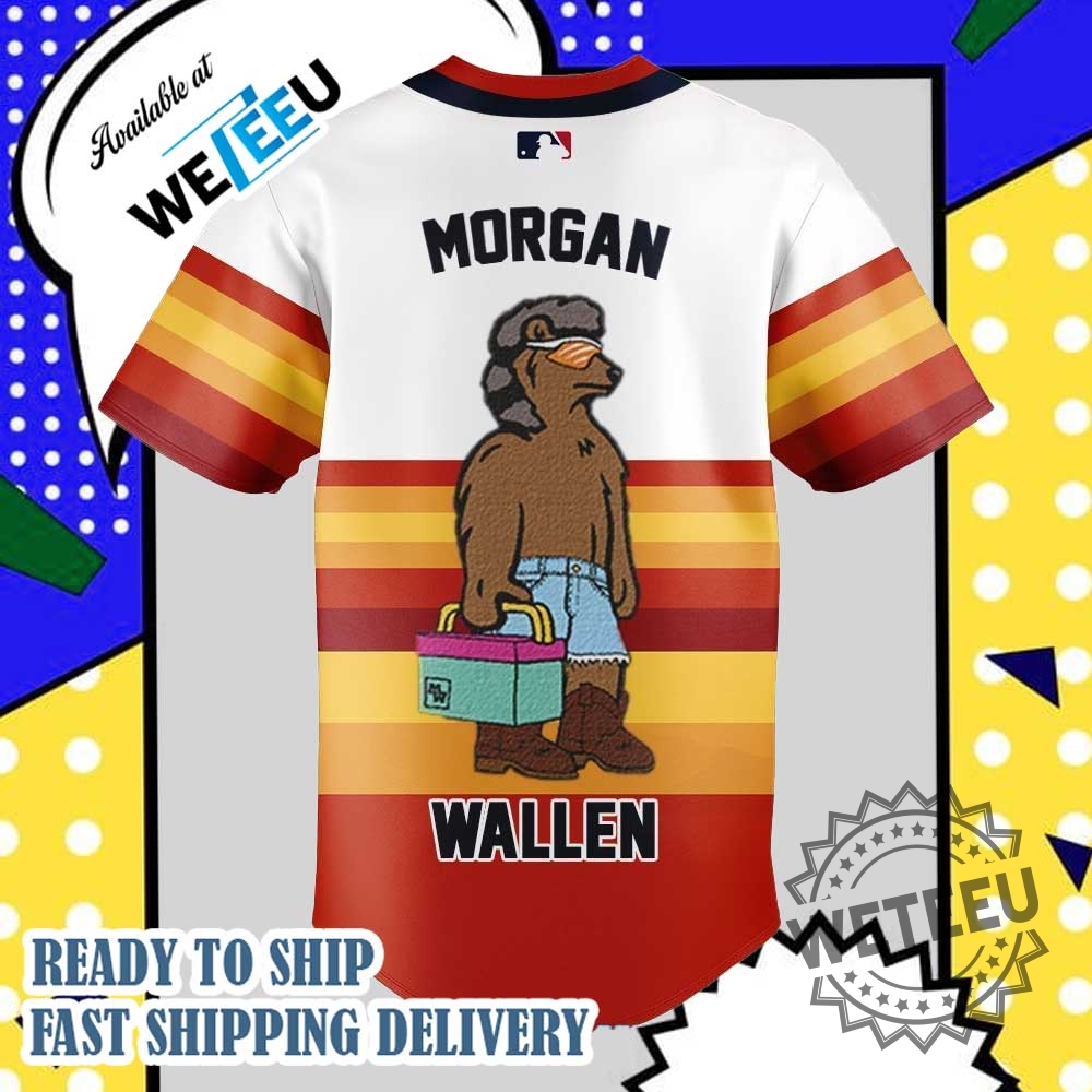 Houston Astros Morgan Wallen Tour 2025 Mossy Oak Special Jersey 5 Houston Astros Morgan Wallen Tour 2025 Mossy Oak Special Jersey