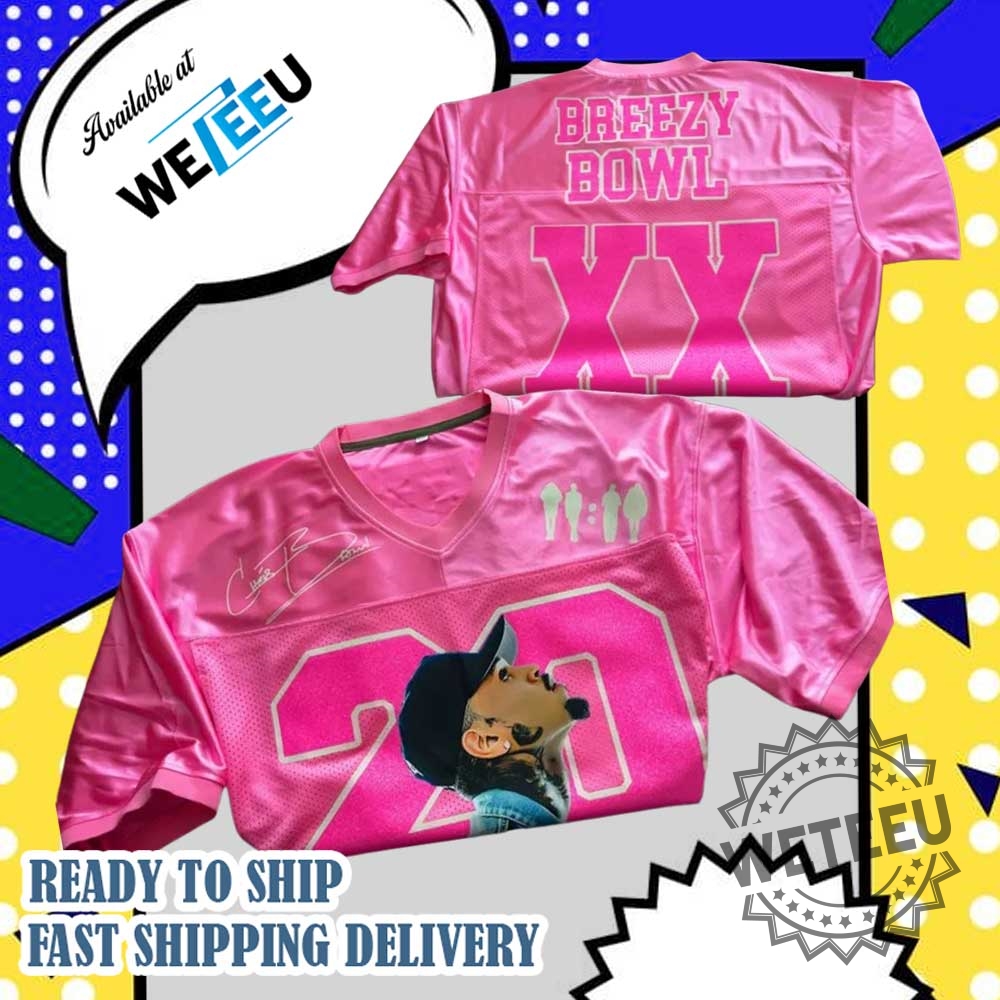 Chris Brown Breezy Bowl Pink Jersey