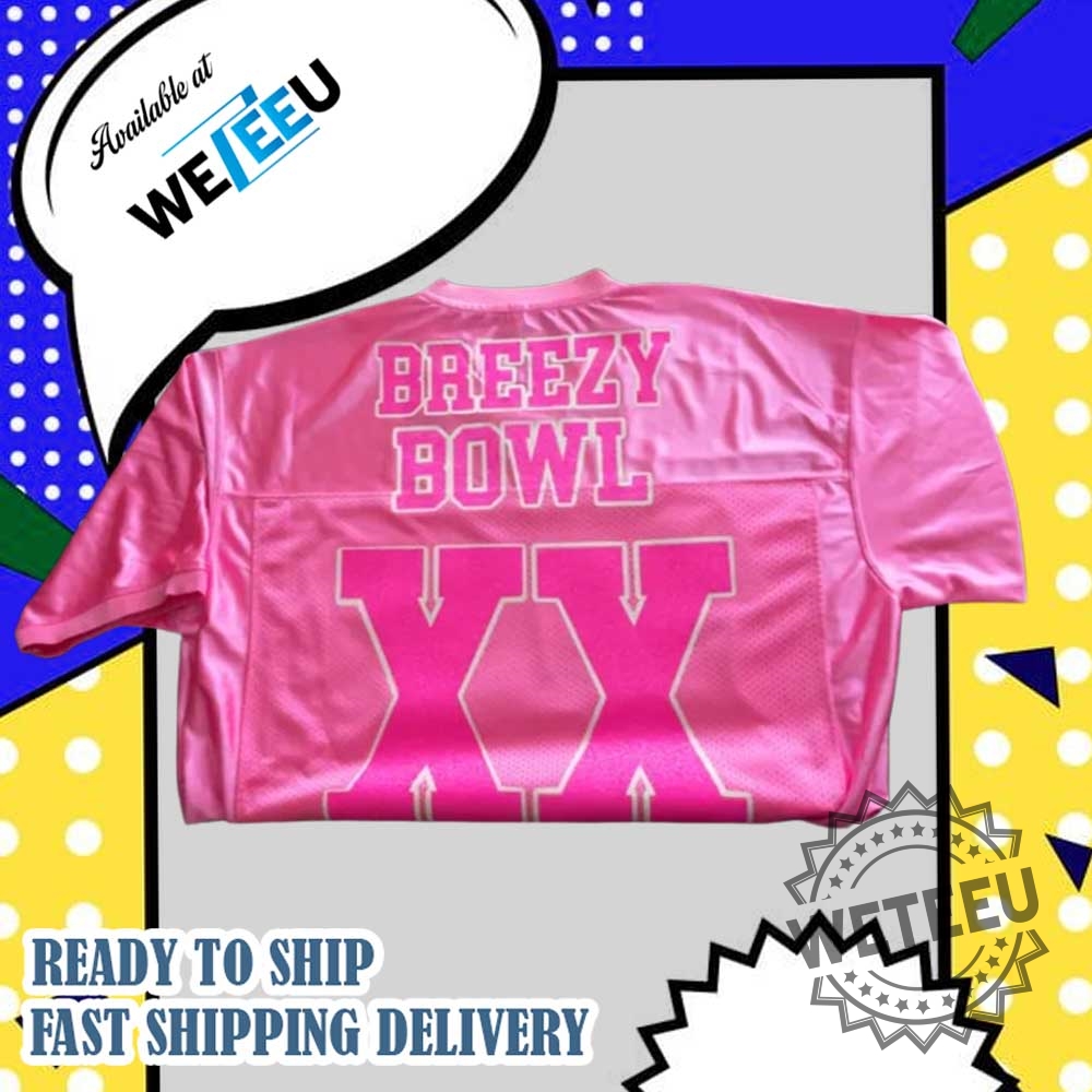 Chris Brown Breezy Bowl Pink Jersey 5 Chris Brown BREEZY BOWL PINK JERSEY