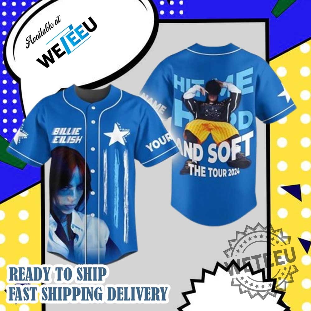 Billie Eilish Hit Me Hard And Soft The Tour 2024 Personalized Baseball Jersey
