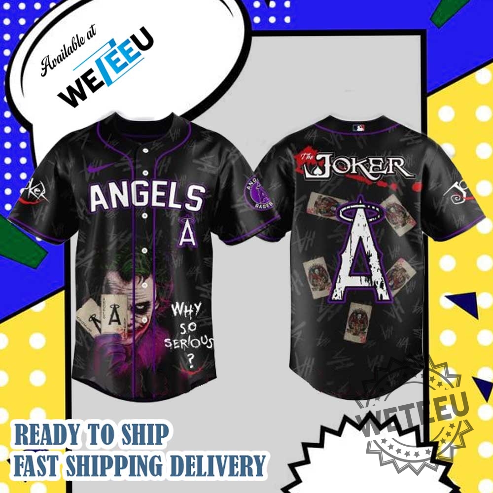 2025 Los Angeles Angels X The Joker Baseball Jersey