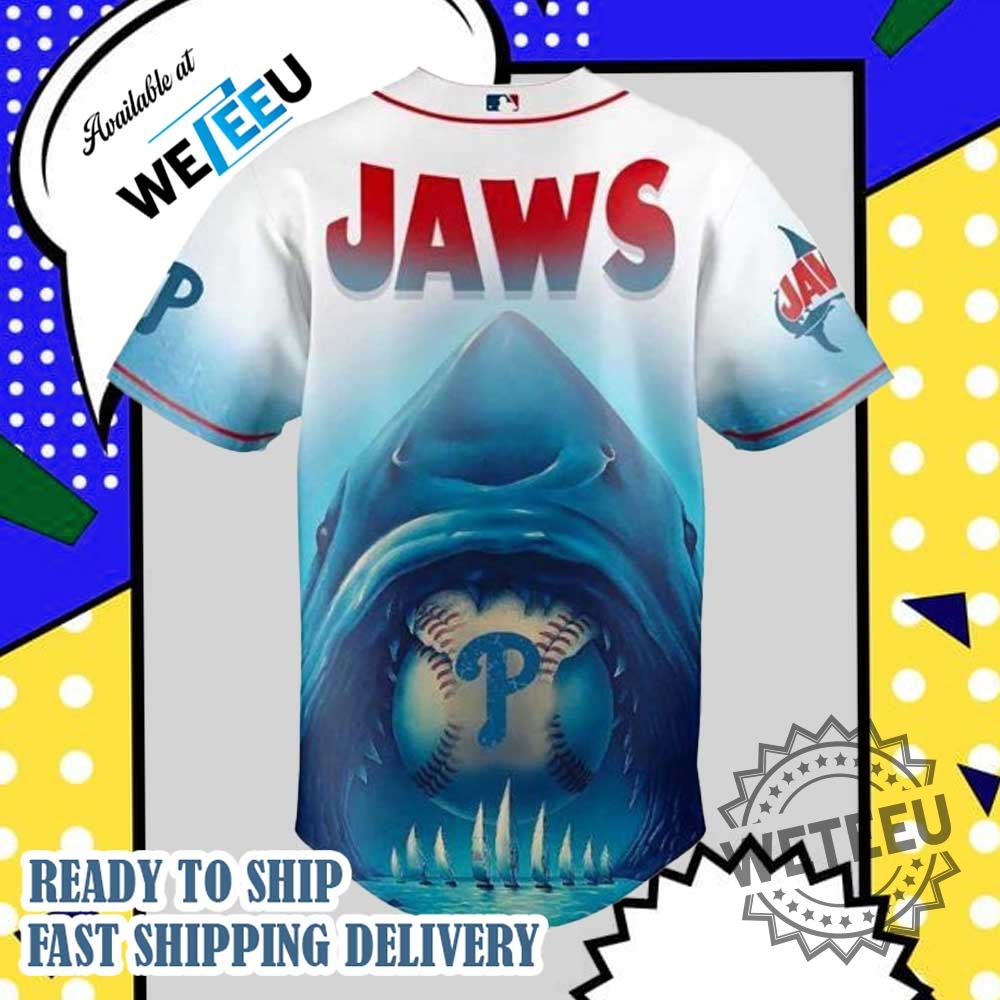 Philadelphia Phillies X Jaws 2025 Baseball Jersey 7 Philadelphia Phillies x Jaws 2025 Baseball Jersey
