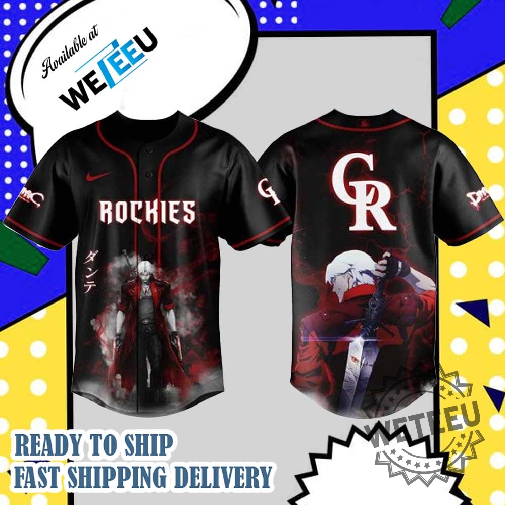 Colorado Rockies Mlb X Dante Devil May Cry Personalized Baseball Jersey