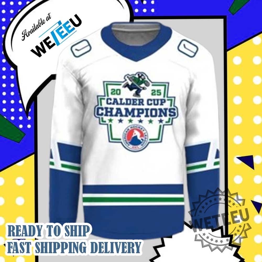 Abbotsford Canucks 2025 Calder Cup Champions Hockey Jersey 5 Abbotsford Canucks 2025 Calder Cup Champions Hockey Jersey