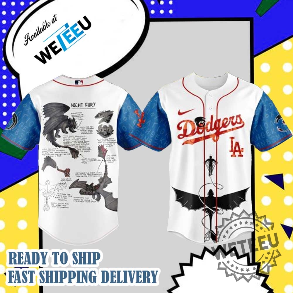 Los Angeles Dodgers How To Train Your Dragon Jersey