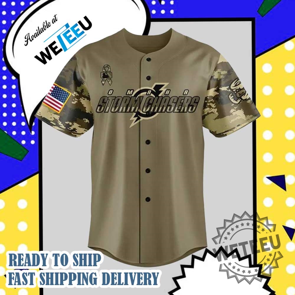 Personalized Omaha Storm Chasers Military Appreciation Night 2025 Baseball Jersey 5 Personalized Omaha Storm Chasers Military Appreciation Night 2025 Baseball Jersey
