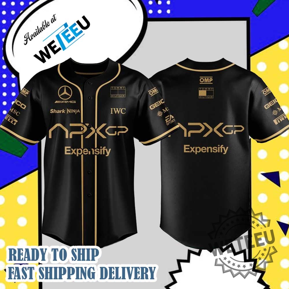 Mercedes F1 Team X F1 The Movie 2025 Apxgp Brad Pitt Baseball Black Jersey 3 Mercedes F1 Team x F1 The Movie 2025 APXGP “Brad Pitt” Baseball Black Jersey
