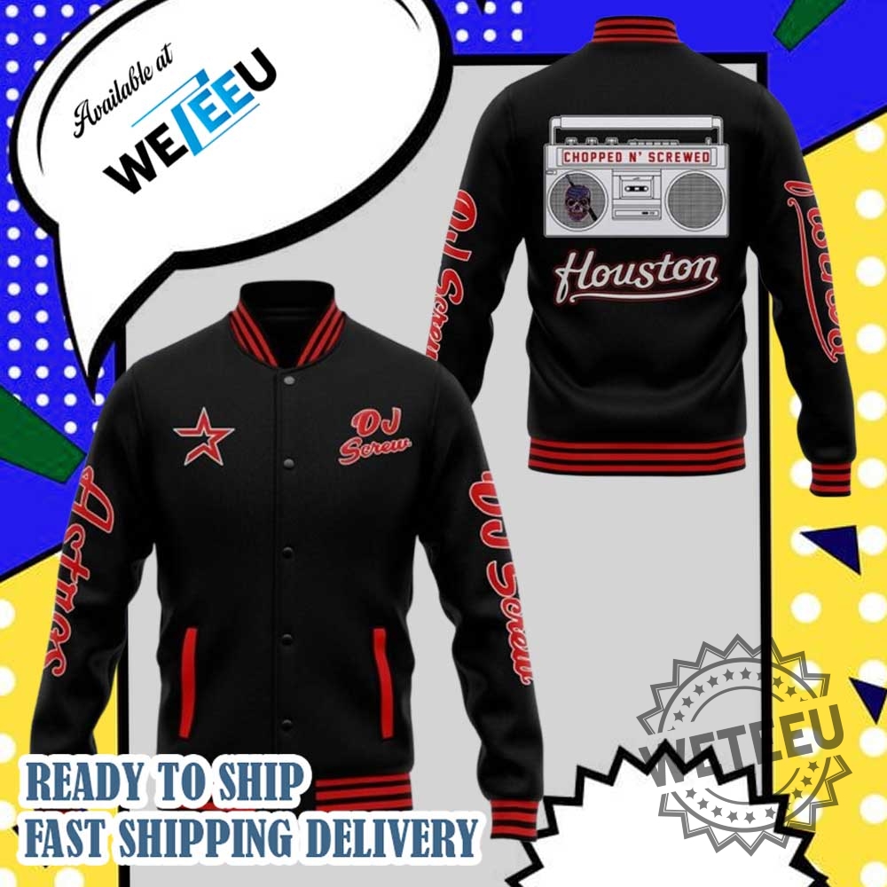 "Top 5 Must-Have Baseball Jackets for Sports and Fashion Lovers" 3 Houston Astros X Dj Screw Day Chopped N Screwed Baseball Jacket