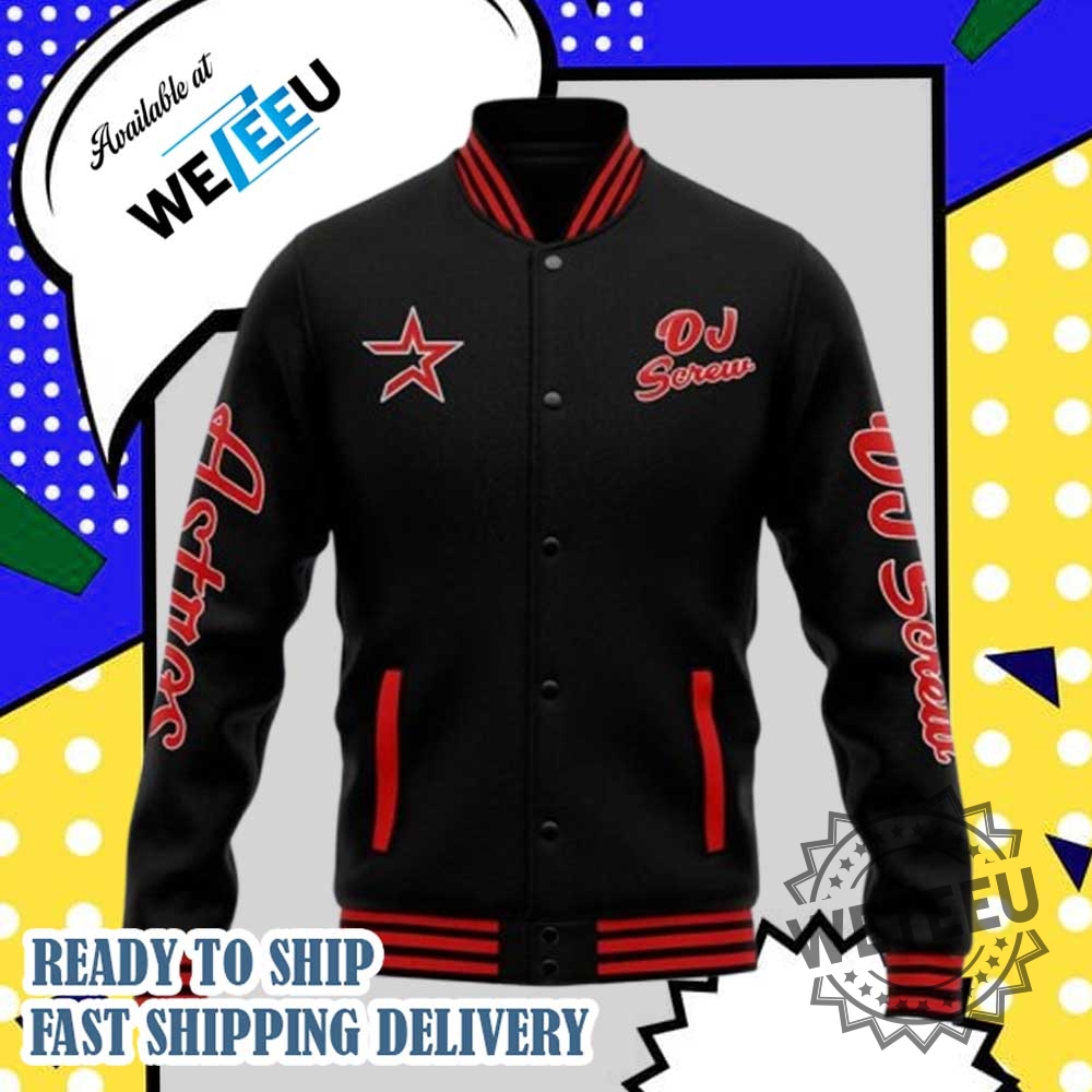 Houston Astros X Dj Screw Day Chopped N Screwed Baseball Jacket 4 Houston Astros x DJ Screw Day "Chopped n