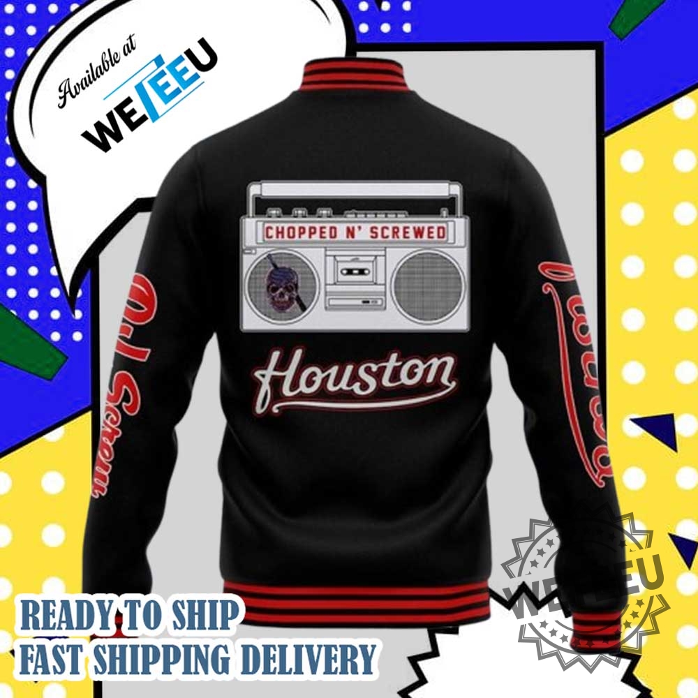 Houston Astros X Dj Screw Day Chopped N Screwed Baseball Jacket 5 Houston Astros x DJ Screw Day "Chopped n