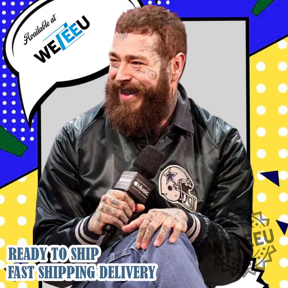 Post Malone Super Bowl Halftime Show Cowboys Bomber Jacket 3 Post Malone Super Bowl Halftime Show Cowboys Bomber Jacket