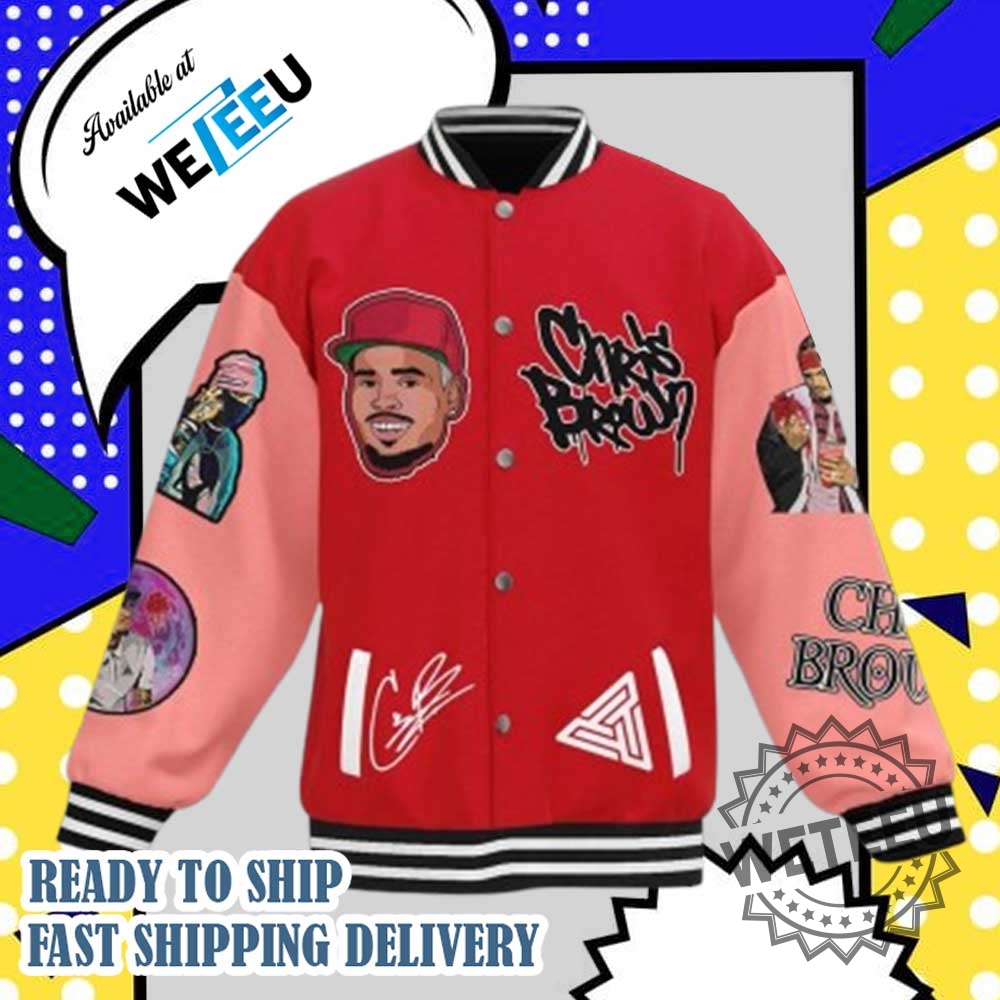 Chris Brown Heartbreak On A Full Moon Music Fans Gift Baseball Jacket 3 Chris Brown Heartbreak On A Full Moon Music Fans Gift Baseball Jacket