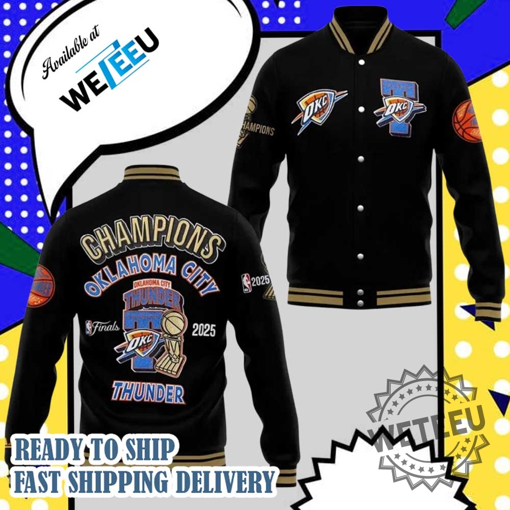 "Top 5 Must-Have Baseball Jackets for Sports and Fashion Lovers" 11 Oklahoma City Thunder 2025 Nba Champions Won For The City Baseball Jacket