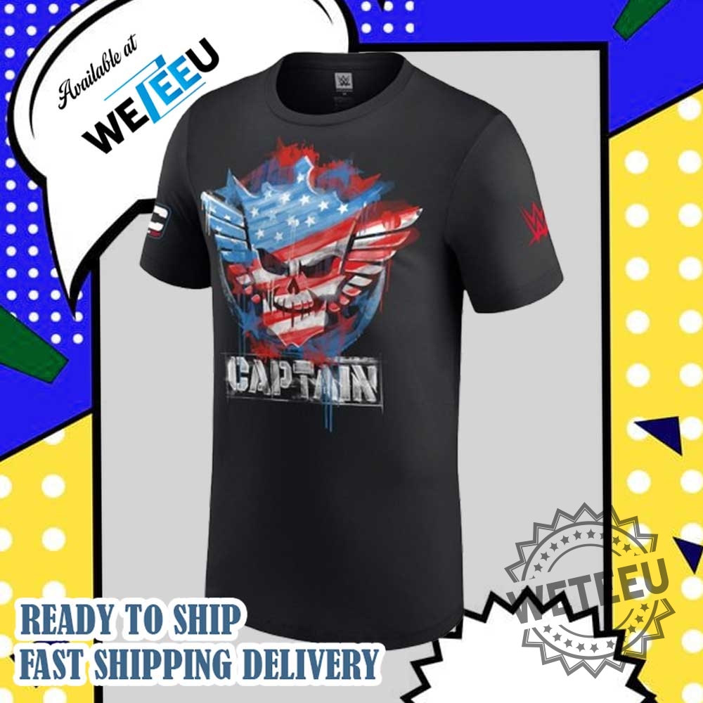 Black Cody Rhodes Captain Tshirt 4 Black Cody Rhodes Captain T-Shirt