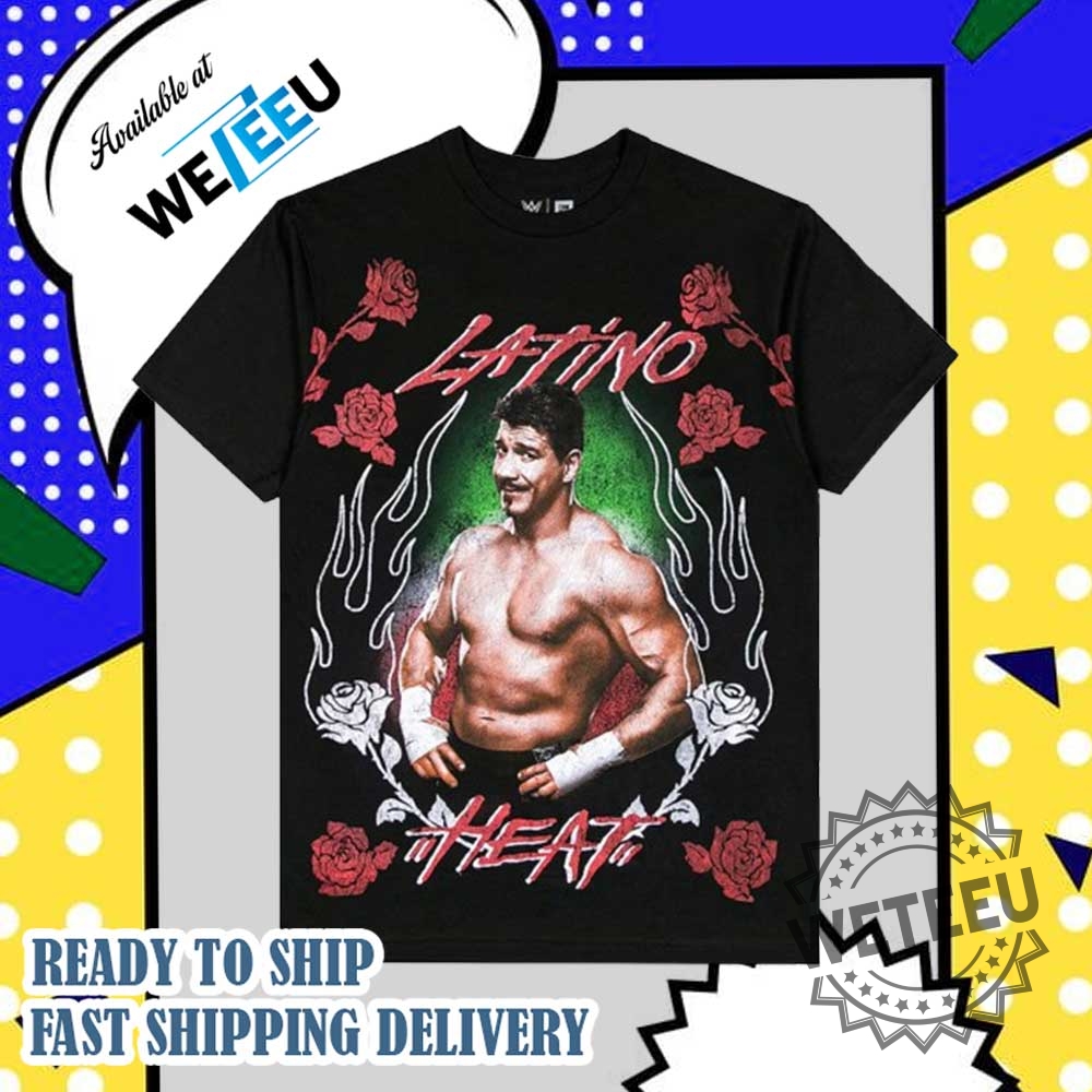 Black Eddie Guerrero Latino Heat Tshirt 5 Black Eddie Guerrero Latino Heat T-Shirt