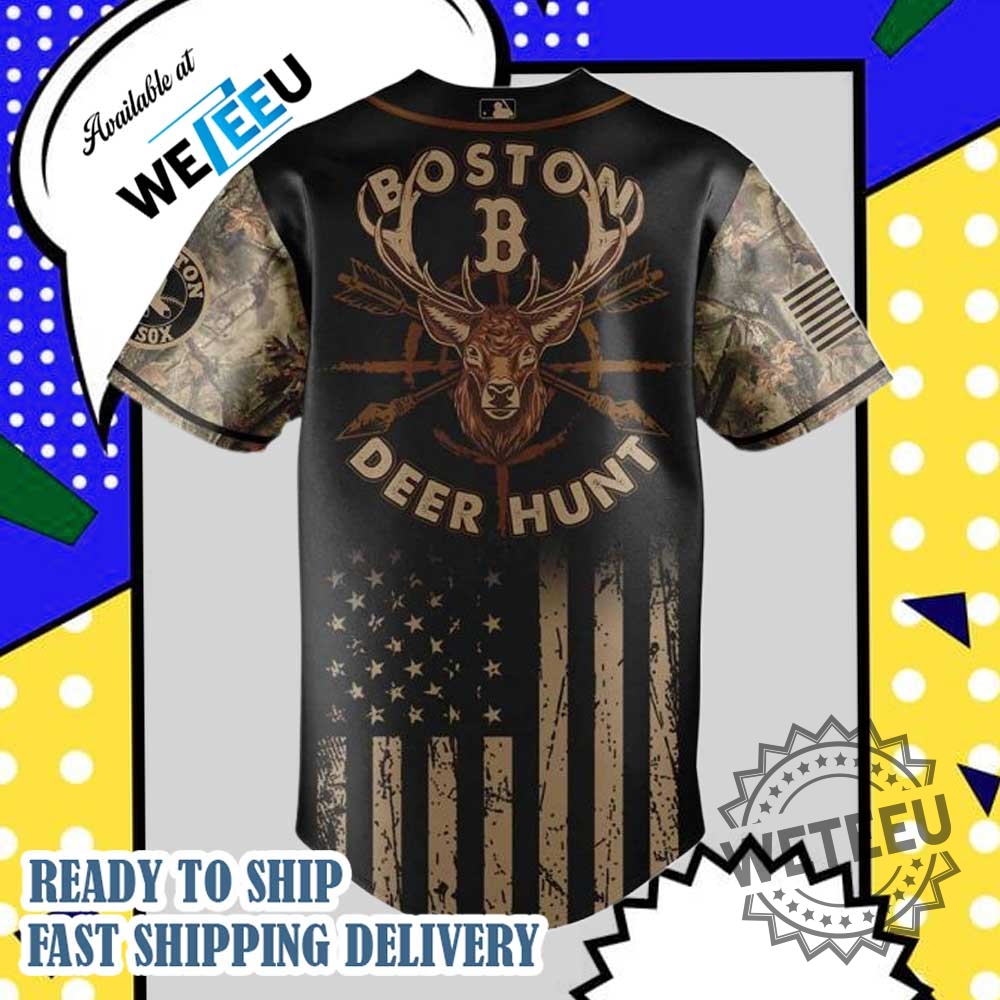 Nike Personalized Baseball Jersey Boston Red Sox Mlb X Deer Hunting Custom Jersey 4 Nike Personalized Baseball Jersey - Boston Red Sox MLB X Deer Hunting Custom Jersey