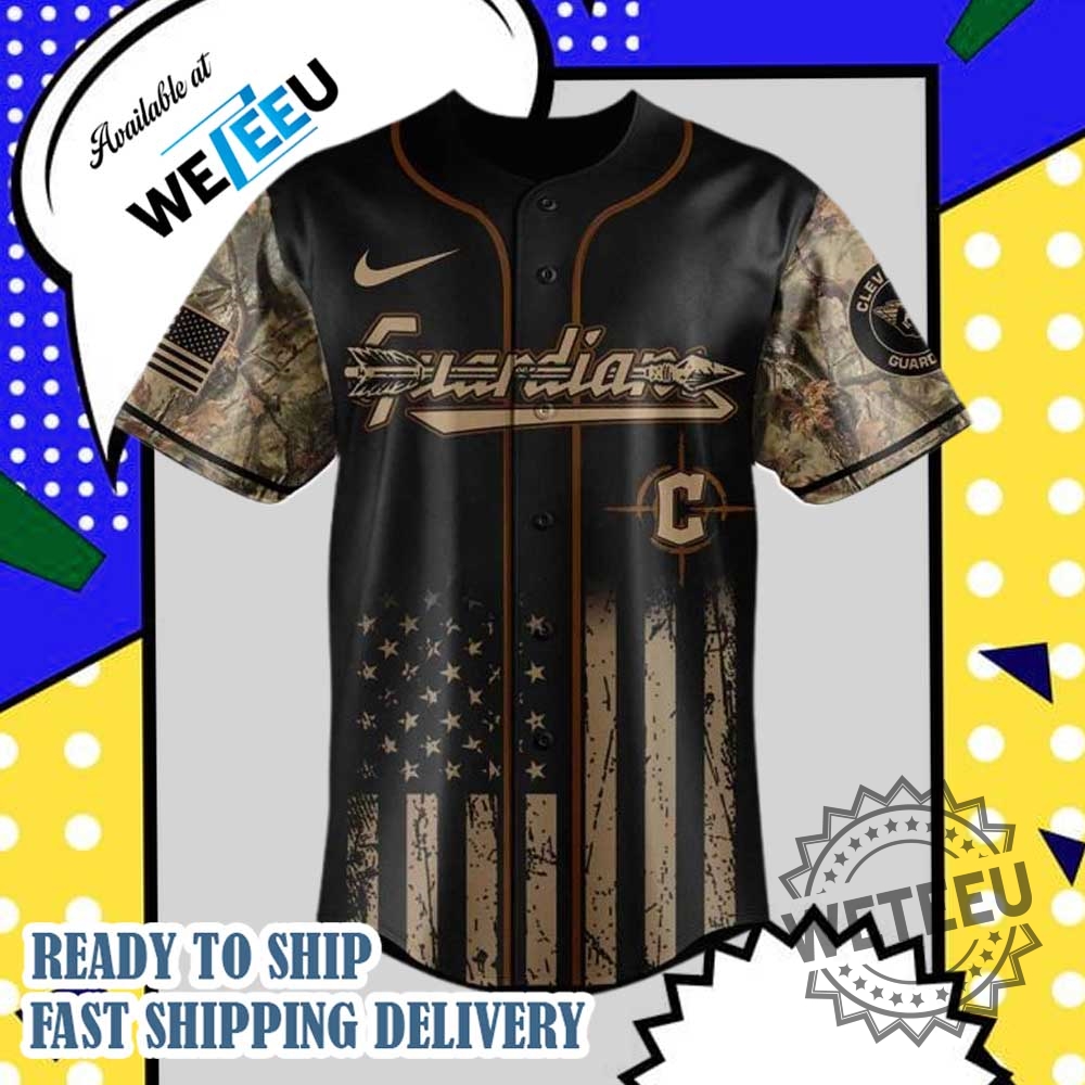 Nike Personalized Baseball Jersey Cleveland Guardians Mlb X Deer Hunting Design 4 Nike Personalized Baseball Jersey - Cleveland Guardians MLB X Deer Hunting Design