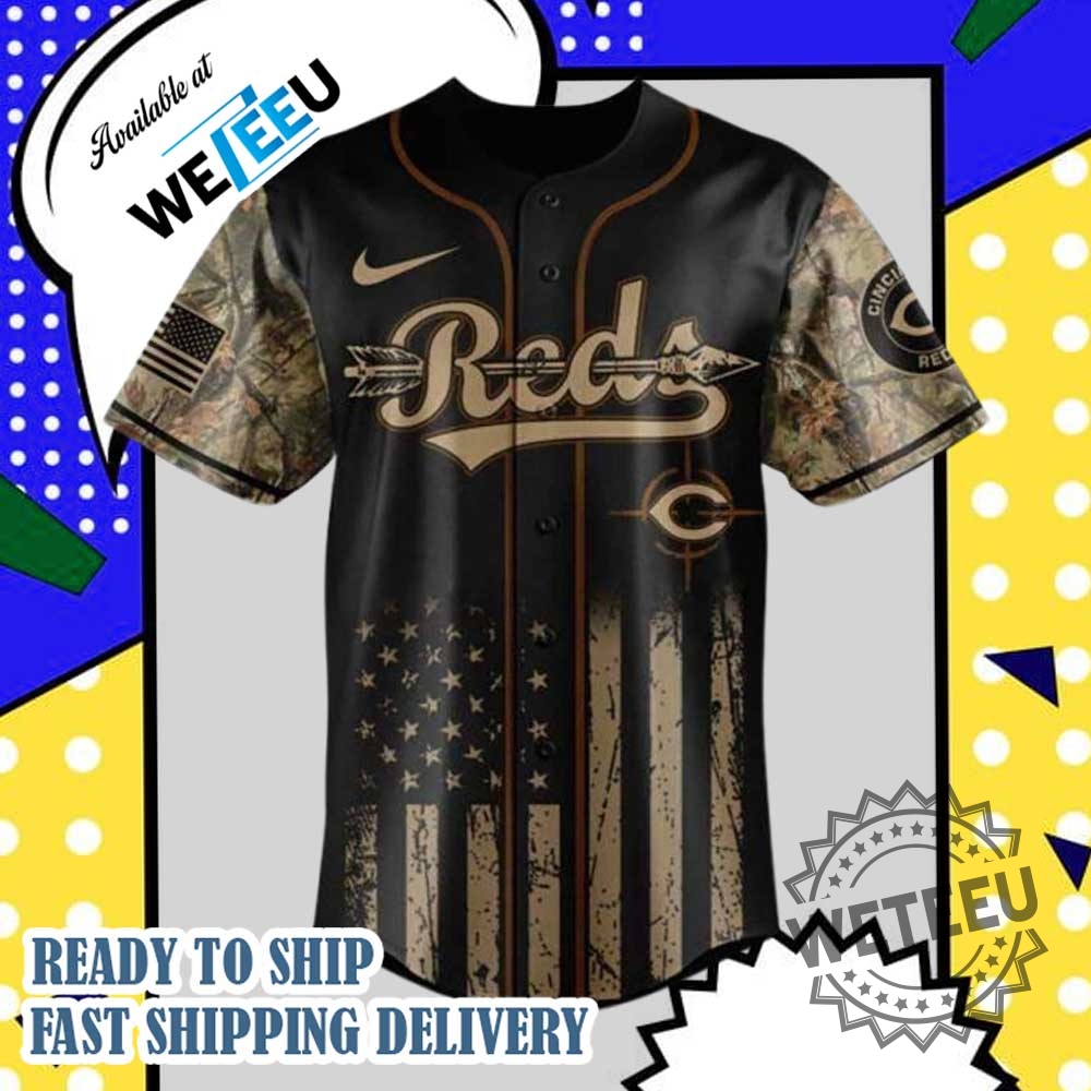 Nike Personalized Baseball Jersey Cincinnati Reds Mlb X Deer Hunting Fan Gear 5 Nike Personalized Baseball Jersey - Cincinnati Reds MLB X Deer Hunting Fan Gear