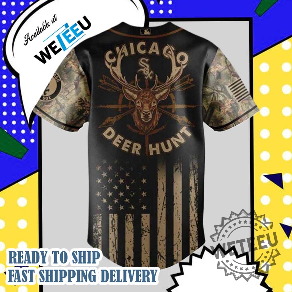 Nike Personalized Baseball Jersey Chicago White Sox Mlb X Deer Hunting Custom Jersey 5 Nike Personalized Baseball Jersey - Chicago White Sox MLB X Deer Hunting Custom Jersey