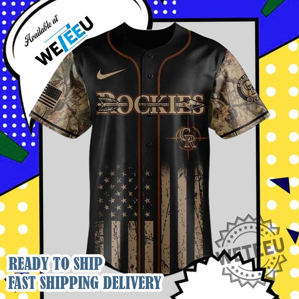 Nike Personalized Baseball Jersey Colorado Rockies Mlb X Deer Hunting Exclusive 5 Nike Personalized Baseball Jersey - Colorado Rockies MLB X Deer Hunting Exclusive