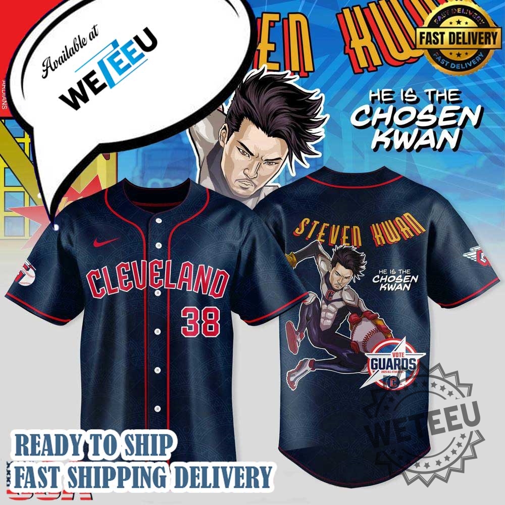 "Explore Exclusive Blackpink MLB and Dragon Ball Custom Jerseys" 9 Steven Kwan X Guardian Power Allstar Edition Baseball Jersey Shirt