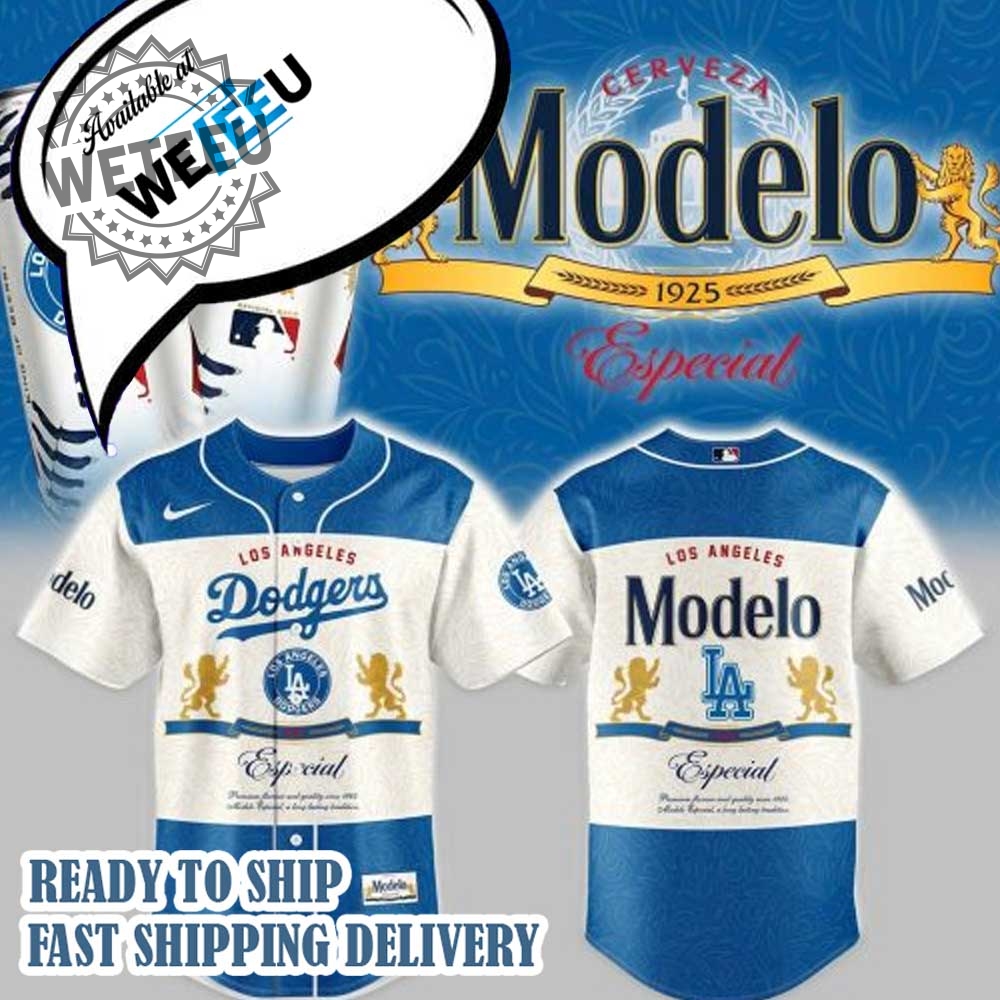 Los Angeles Dodgers X Modelo 2025 Personalized Baseball Jersey 4 Los Angeles Dodgers x Modelo 2025 Personalized Baseball Jersey