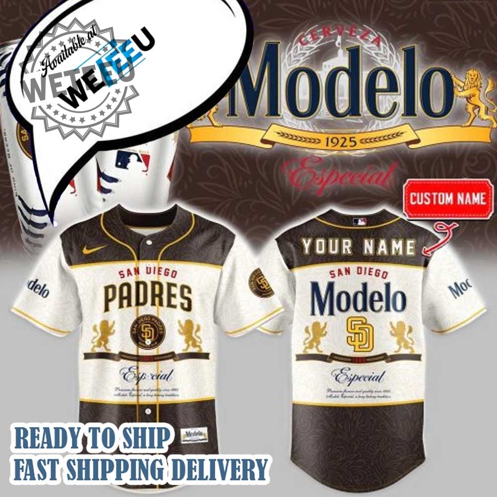 San Diego Padres X Modelo 2025 Limited Baseball Jersey 4 San Diego Padres x Modelo 2025 Limited Baseball Jersey