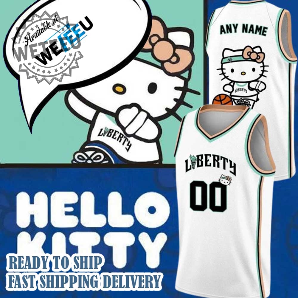 "Top 2025 MLB & NBA Team Jerseys: Yankees, Dodgers, Padres, More!" 6 Ny Liberty X Hello Kitty 2025 Personalized Basketball Jersey