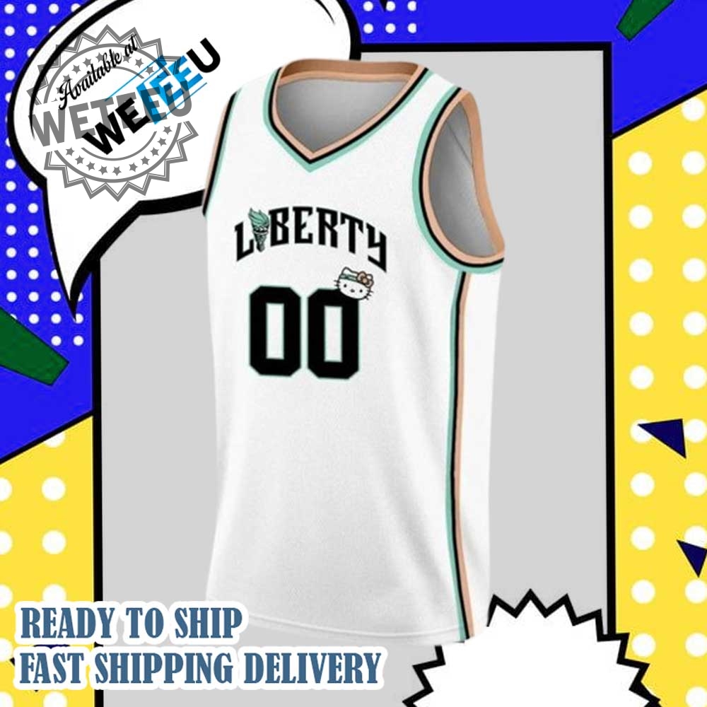 Ny Liberty X Hello Kitty 2025 Personalized Basketball Jersey 6 NY Liberty x Hello Kitty 2025 Personalized Basketball Jersey
