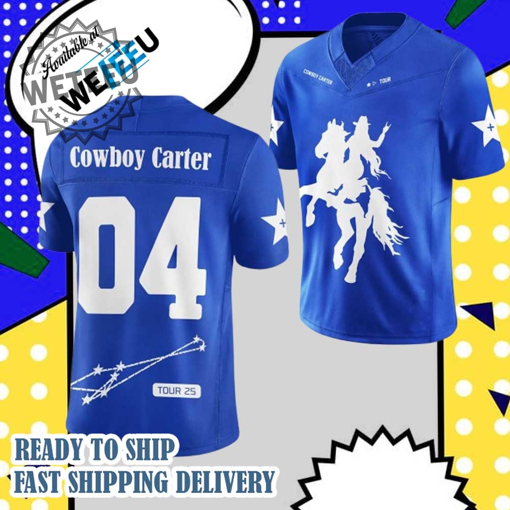 "Top 2025 MLB & NBA Team Jerseys: Yankees, Dodgers, Padres, More!" 8 Cowboy Carter Tour 25 Beyoncé Jersey Blue Number 04 Apparel