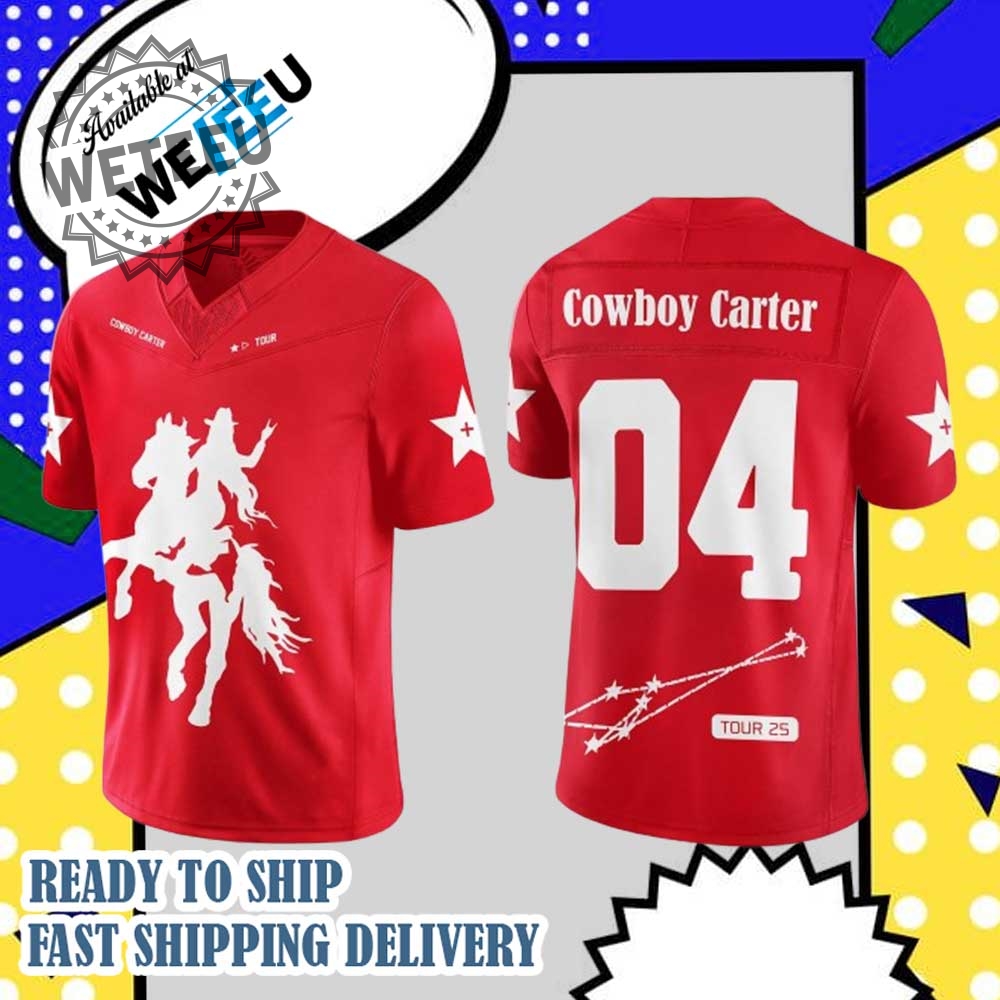 "Top 2025 MLB & NBA Team Jerseys: Yankees, Dodgers, Padres, More!" 10 Cowboy Carter Tour 25 Beyoncé Jersey Red Number 04 Apparel