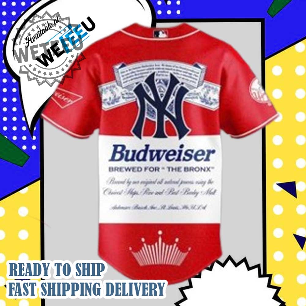 New York Yankees X Budweiser 2025 Baseball Jersey 6 New York Yankees x Budweiser 2025 Baseball Jersey