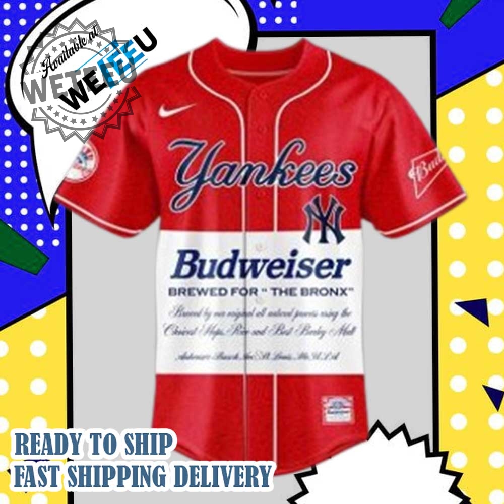 New York Yankees X Budweiser 2025 Baseball Jersey 7 New York Yankees x Budweiser 2025 Baseball Jersey
