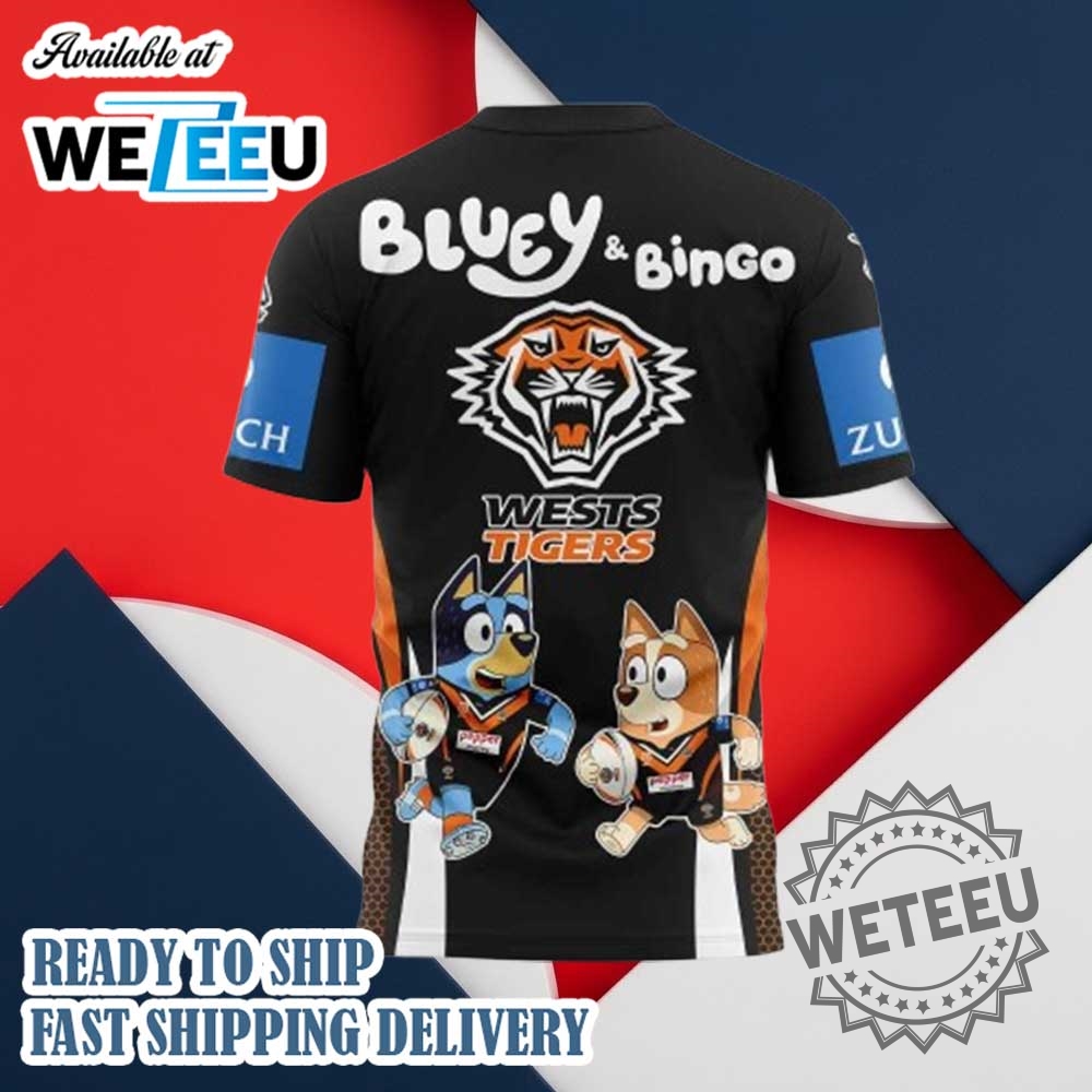 Wests Tigers Nrl X Bluey And Bingo 2025 Shirt 5 Wests Tigers NRL x Bluey and Bingo 2025 Shirt