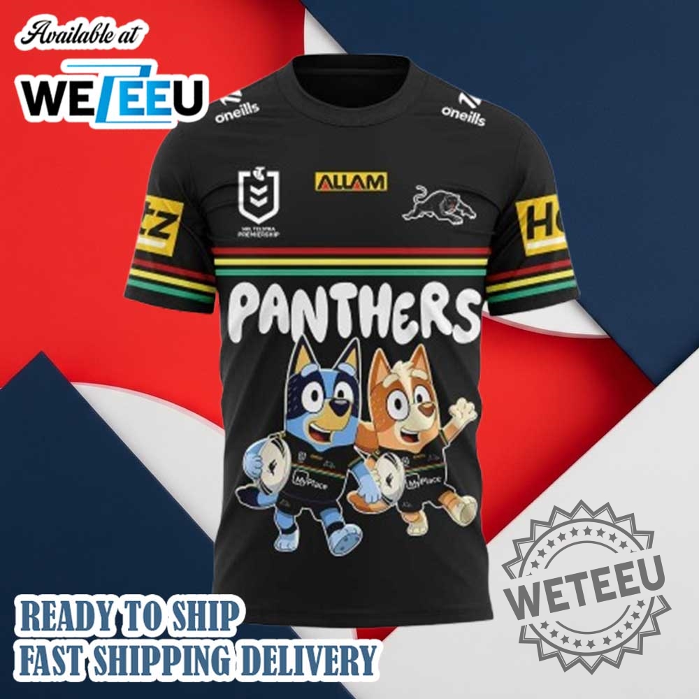 Penrith Panthers Nrl X Bluey And Bingo 2025 Shirt 4 Penrith Panthers NRL x Bluey and Bingo 2025 Shirt