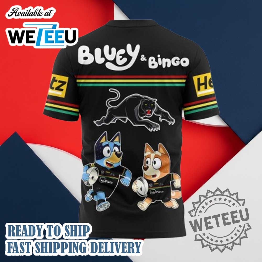Penrith Panthers Nrl X Bluey And Bingo 2025 Shirt 5 Penrith Panthers NRL x Bluey and Bingo 2025 Shirt