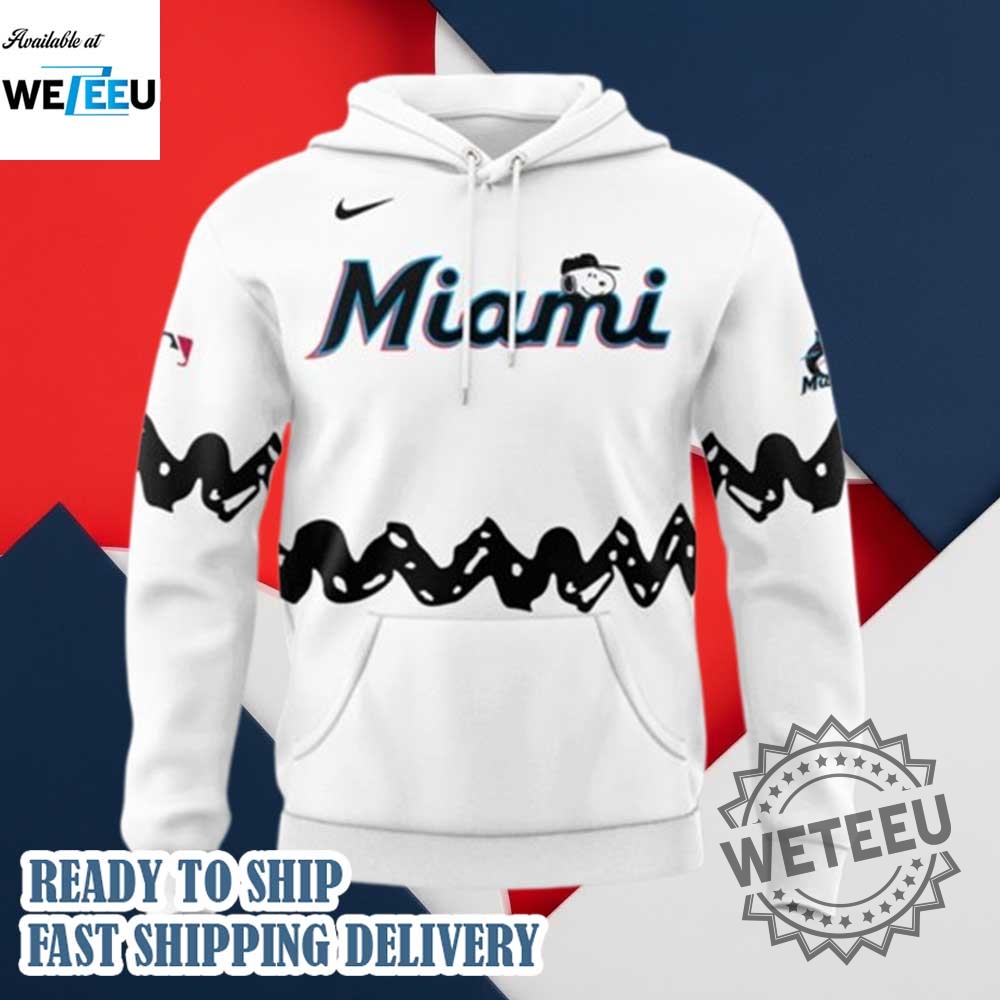 Miami Marlins Peanuts Night 2025 3D Hoodie 5 Miami Marlins Peanuts Night 2025 3D Hoodie