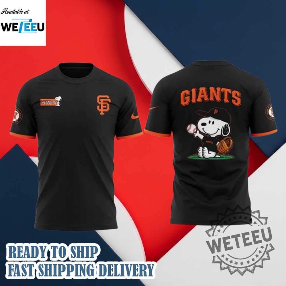 San Francisco Giants Peanuts Snoopy Tshirt